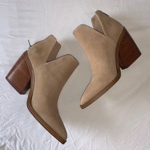 Tan Vince Camuto booties